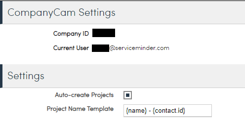 CompanyCam Settings